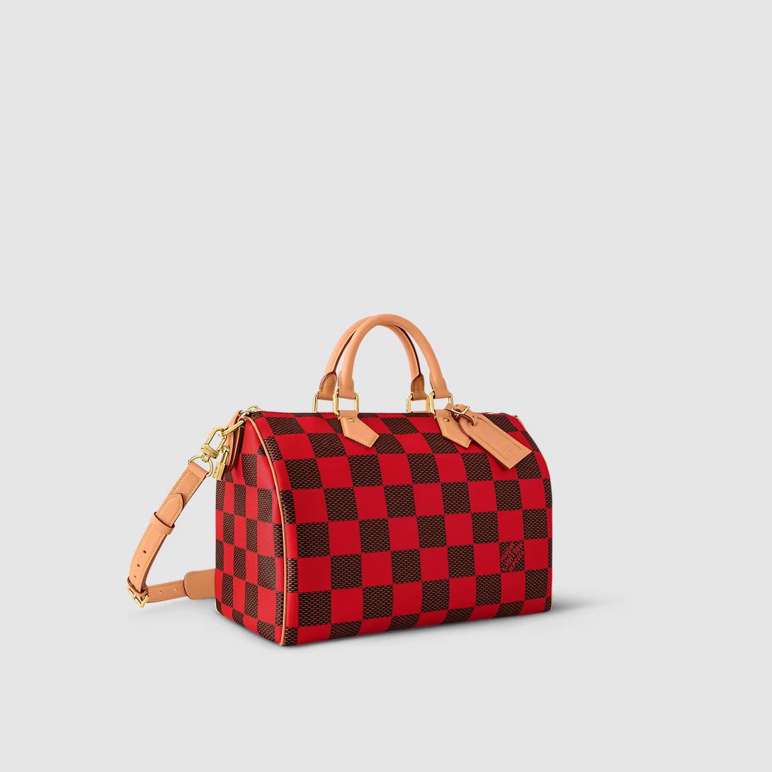 Túi Louis Vuitton Speedy Bandoulière 40 Damier Other Nam Đỏ